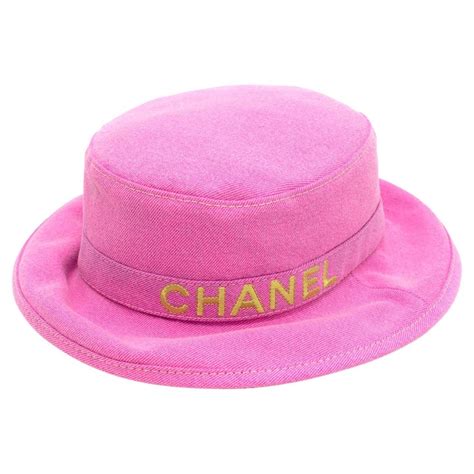 chanel pink hat